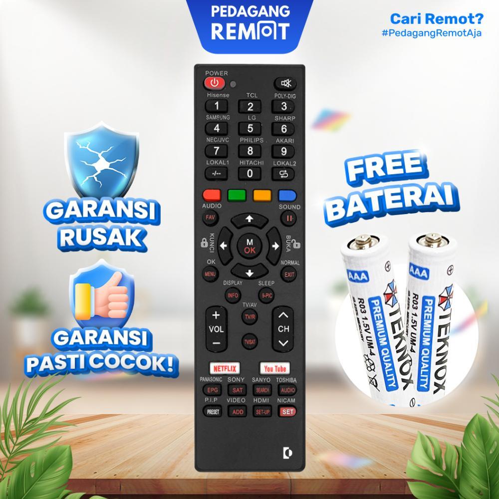 Cuci Gudang Remot Remote Tv Android Smart Tv Tabung Lcd Led Multi Universal (Philips, Daewoo, Toshib