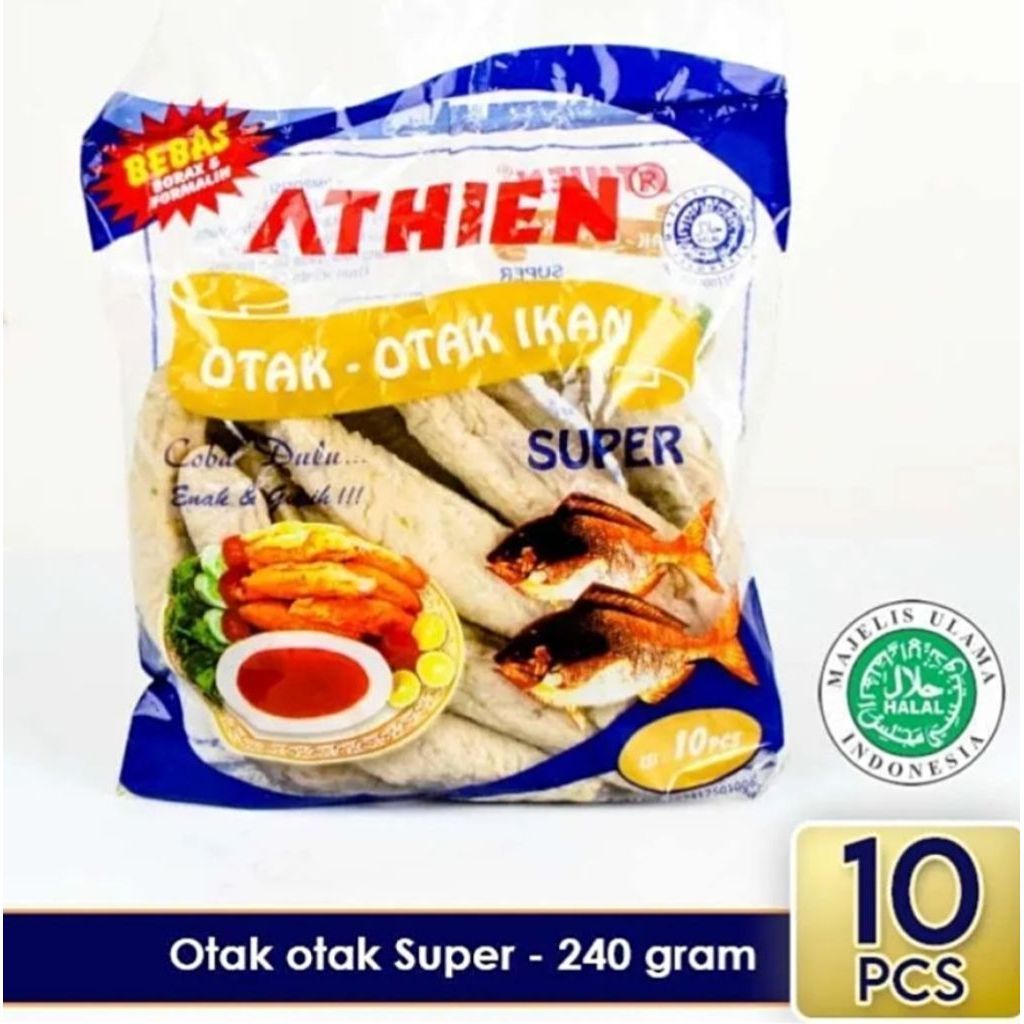Otak-Otak Ikan Athien Super Isi 10 Pcs - Halal, Bebas Formalin, Gurih