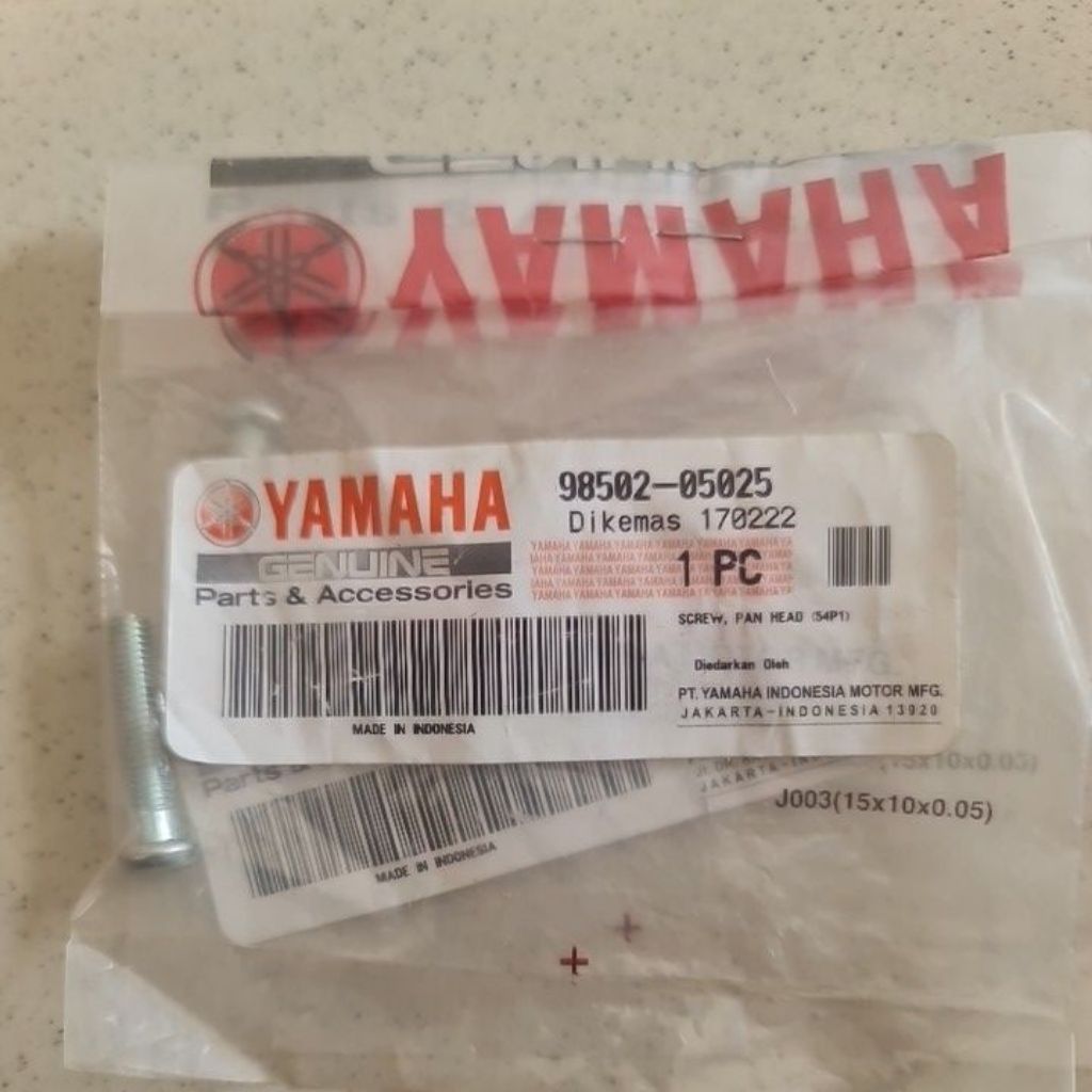 Screw pan head baut rumah gas mio J M3 lexi soul gt 98502-05025 original yamaha