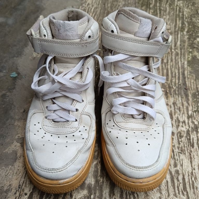 sepatu nike air jordan high putih dan biru