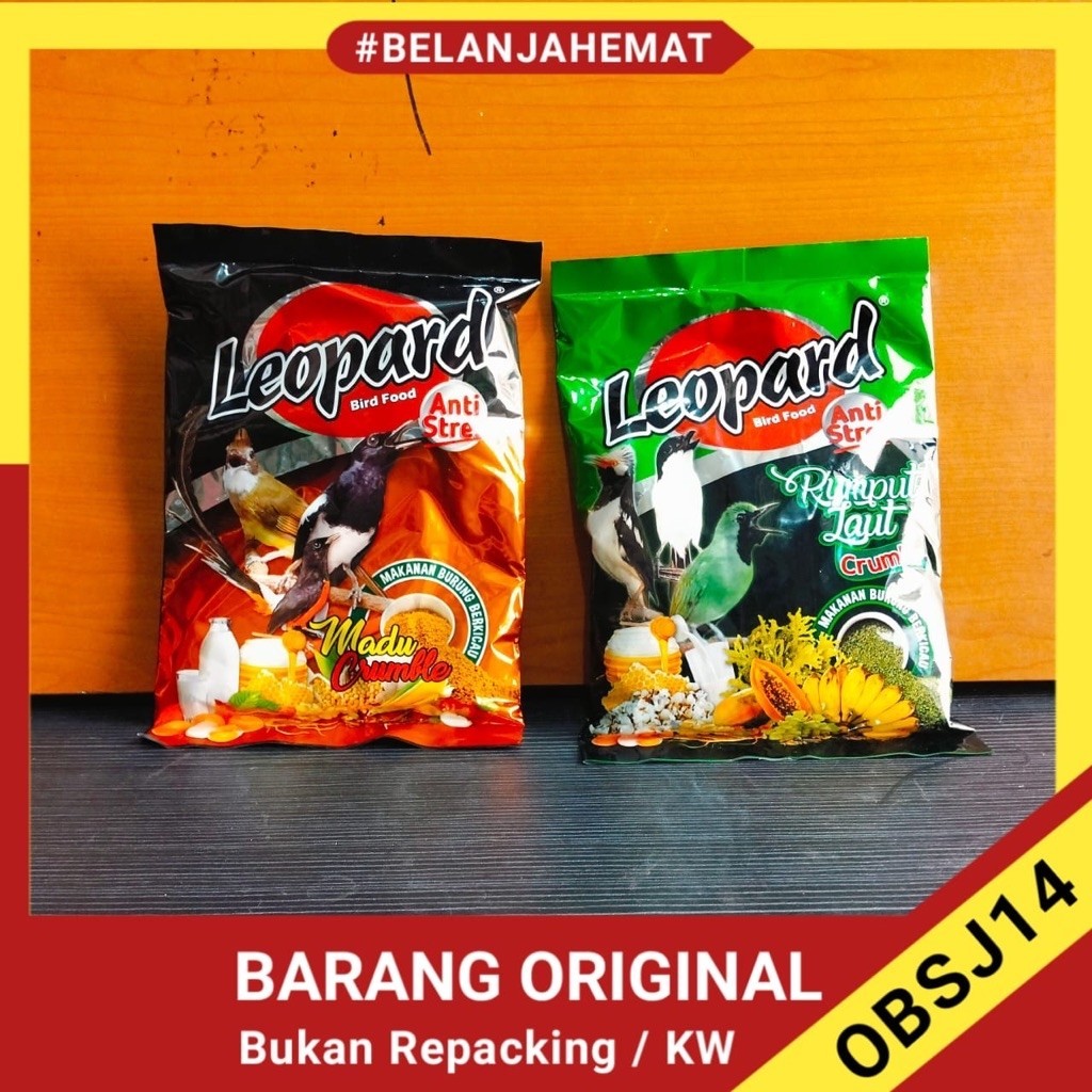 leopard crumble voer kasar leopard kasar pakan burung