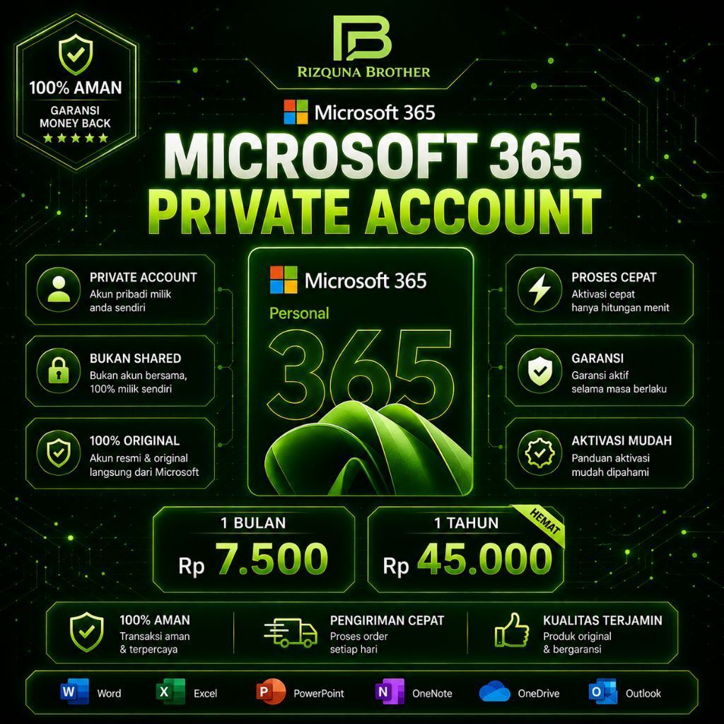 Lisensi Microsoft Office 365 Premium - bulanan dan tahunan