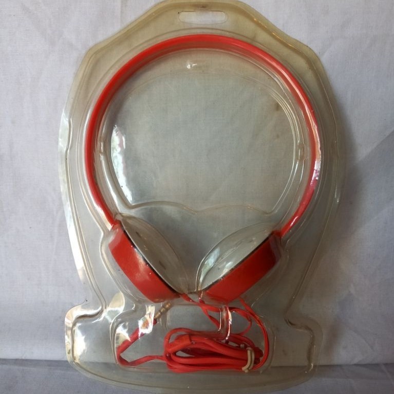 HEADPHONE JADUL KABEL ANGRY BIRD RED