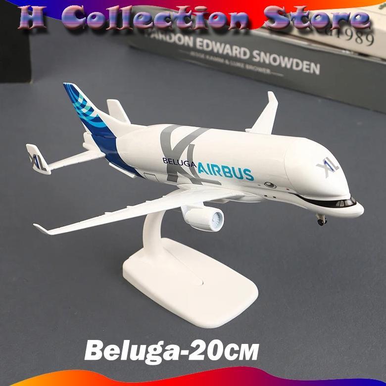 20cm Diecast Pesawat Beluga XL Diecast Pesawat Besi Diecast Pesawat Terbang Beluga Mainan Pesawat Be