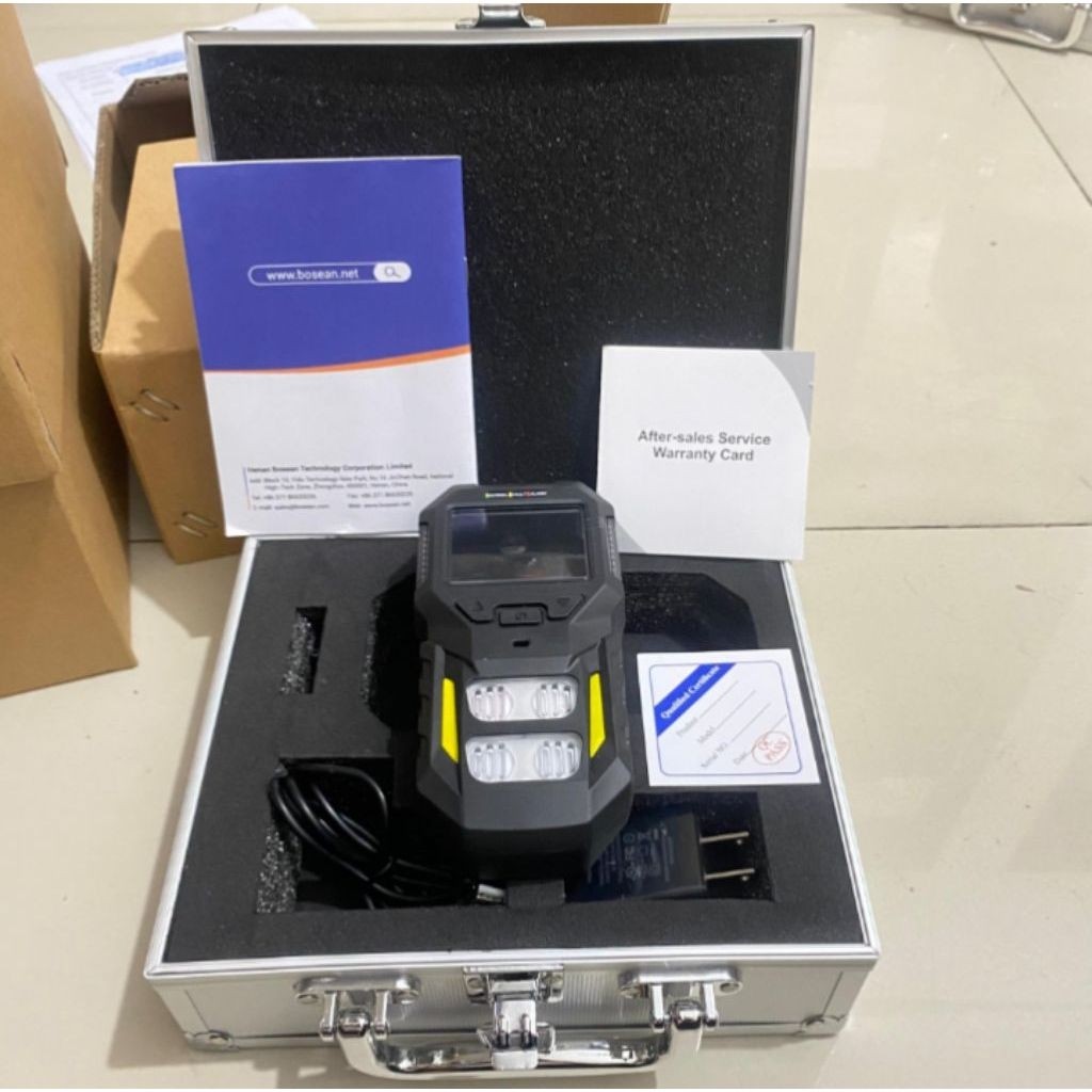 Portable Multi Gas 4in1 Gas Detector Bosean BT-BX402 Multi 4 Alarm Mode (LEL O2 CO H2S)