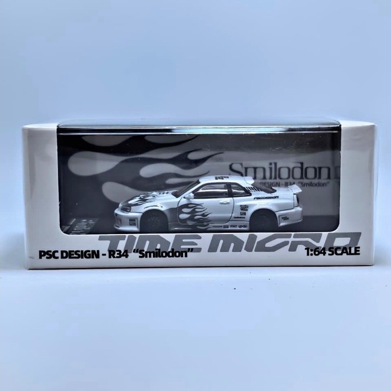 Time Micro x PSC Nissan Skyline R34 Smilodon Black White