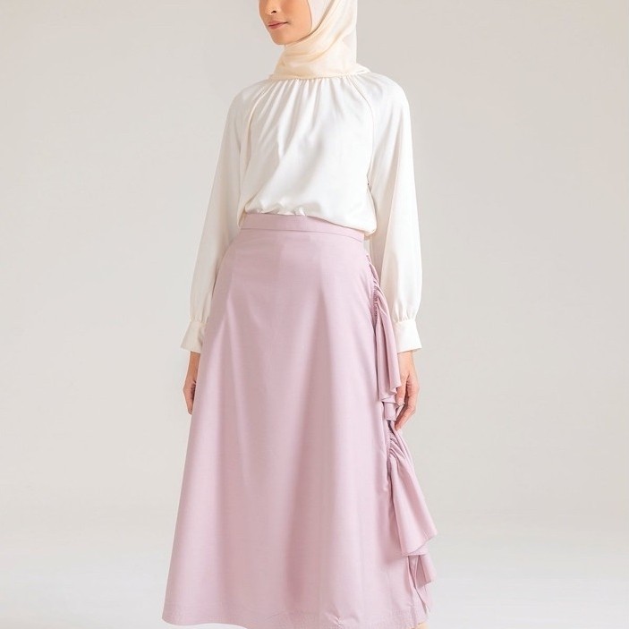 PRELOVED ORVIN SKIRT RIA MIRANDA SIZE S - MAUVE