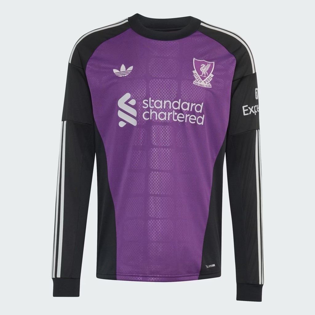 adidas Originals Liverpool FC 26/27 Away Goalkeeper Jersey Tribe Purple Black BNWT Original Resmi KT