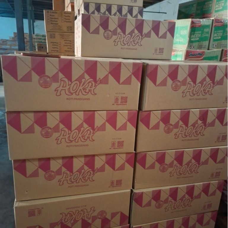 ROTI PANGGANG AOKA 1 DUS/KARTON ISI 60 PCS