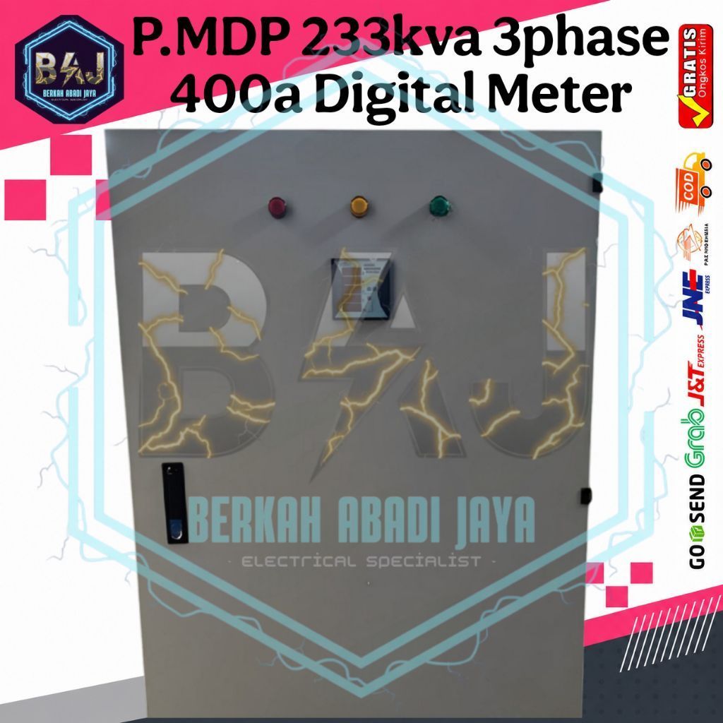 PANEL MDP 233KVA 3PHASE 400A DIGITAL METER