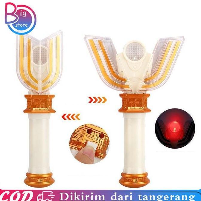 PRELIYE Senjata Ultraman Tiga God Light Rod Dengan Cahaya Dan Suara Pemanggil Ultraman Berubah Menja