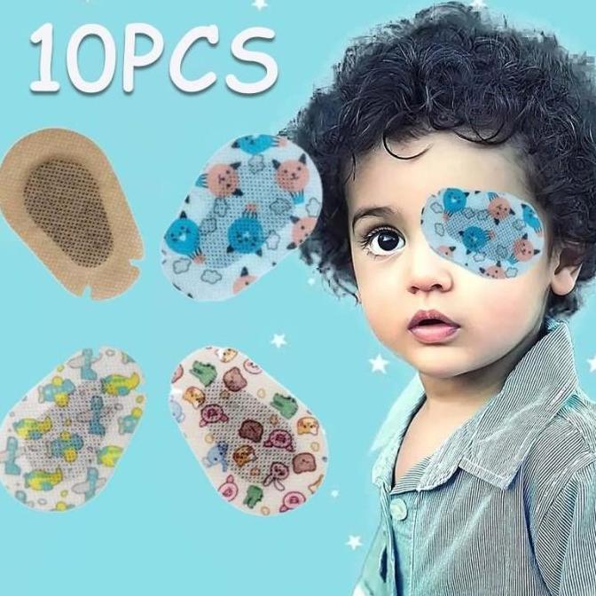 TSUZEMON 10pcs Penutup Mata Lazy Eyes Penutup Mata Terapi Mata Malas Eye Patch  Terapi Mata Juling O
