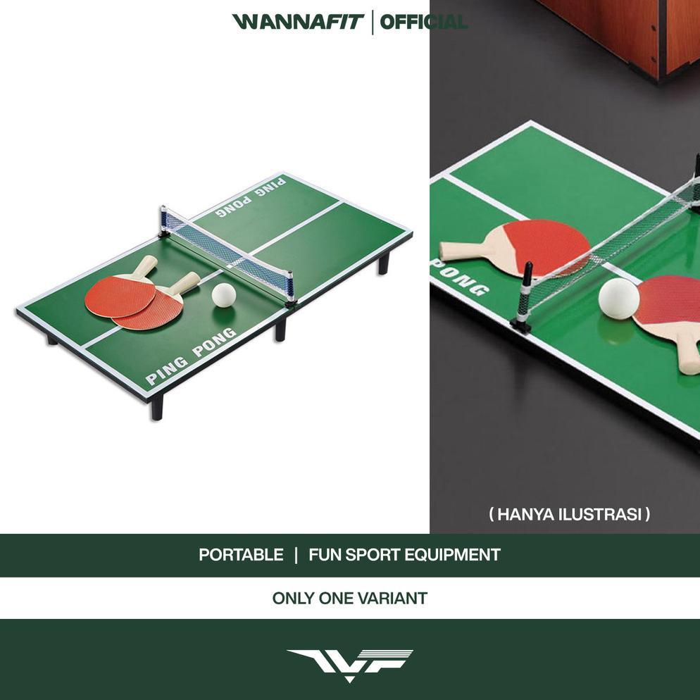WANNAFIT Meja Pingpong Mini Portable | Peralatan Tenis Meja