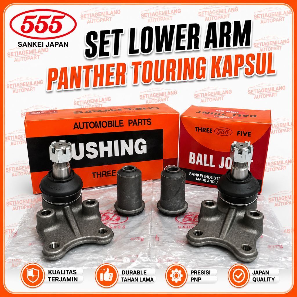 SET LOWER ARM PANTHER TOURING KAPSUL MEREK SANKEI 555 JAPAN ORI