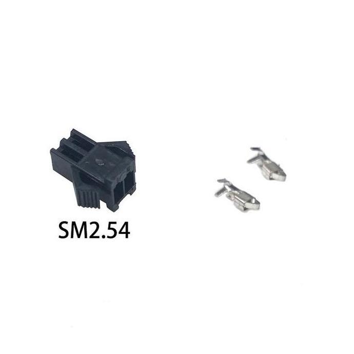 CONNECTOR KONEKTOR SM JST SM2P 2PIN SM2.54 2.54MM HITAM BATERAI MAINAN MYAL99