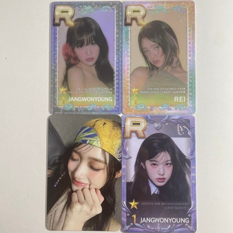 (SALE) Official photocard pc wonyoung rei leeseo ive superstar R broadcast (rare card)