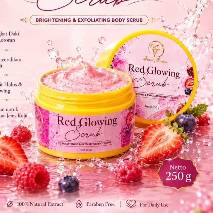 Red Glowing Scrub FF ( Lulur FF ) by Fenny Frans