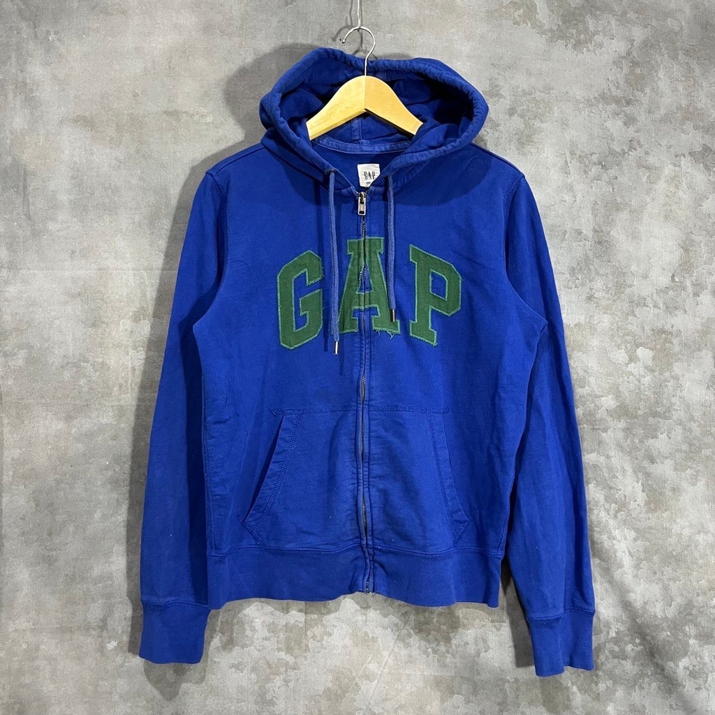 Hoodie GAP biru zipper original second preloved 117