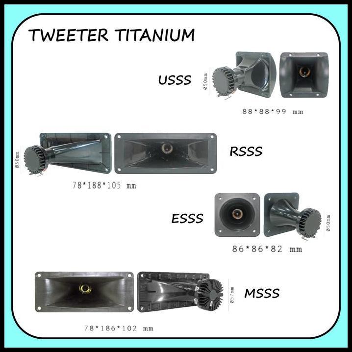 BEST DEAL TWEETER SPEAKER WALET TITANIUM - TWEETER SPEAKER WALET MAGNET NEODYMIUM NHP 