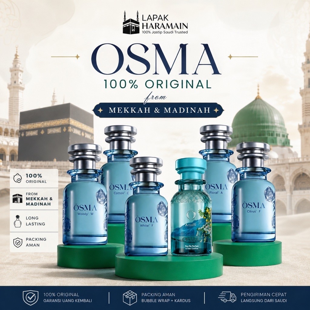 Parfum OSMA Original Saudi Arabia | Parfum Arab Premium | Koleksi Musk | Pilihan Aroma 20Ml - 150Ml