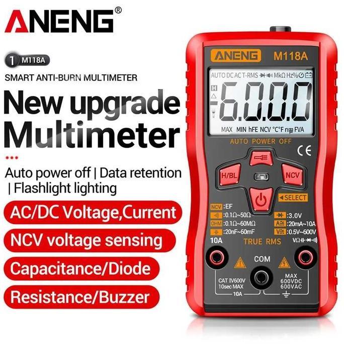 KATERINABLU ANENG Digital Multimeter Voltage Tester - M118A