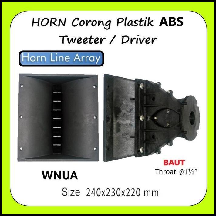 TERBARU HORN LINE ARRAY DRIVER CORONG TWEETER PLASTIK ABS BAUT 24 X 23 CM ( 240X230 ) WNUA 