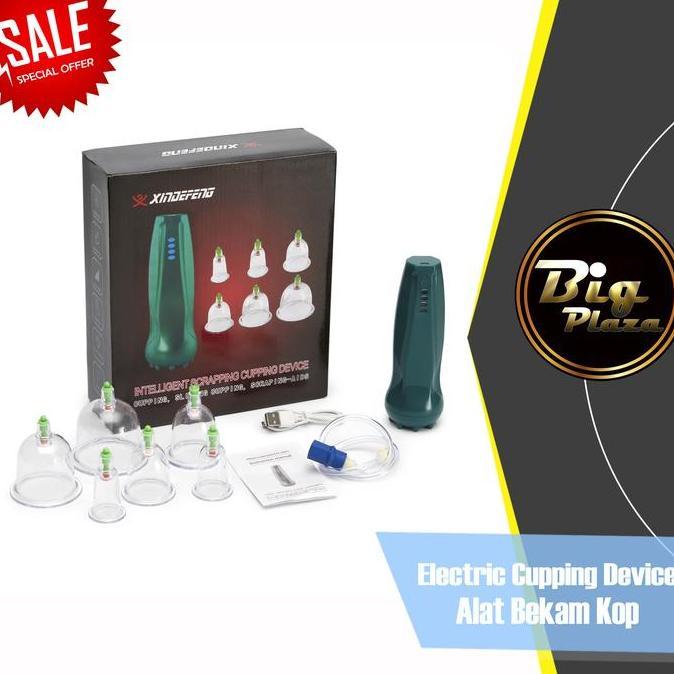 OVERAJA Alat Bekam Kop Angin Elektrik Cas - Electric Cupping Device 0964