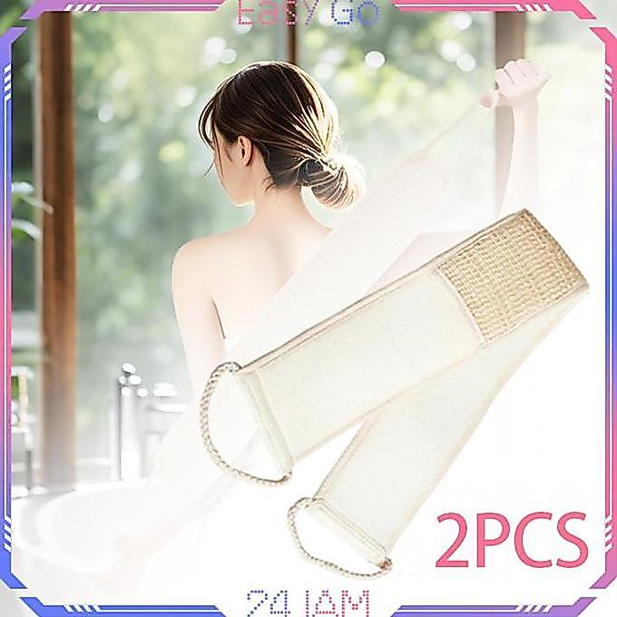 TSP Isi 2pcs Sikat Punggung Loofah Natural Loofah Back Brush Alat Gosok Badan Exfoliating Loofah Scr