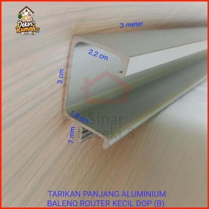 Tarikan ROUTER Profil Aluminium Frame Handle Lemari Kitchen Set