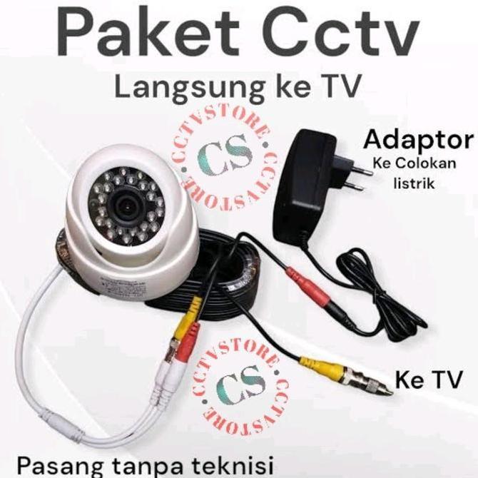 Olhar - Paket Cctv Langsung Ke Tv Paket 1 Kamera Cctv Langsung Ke Tv Plug N Play Paket Cctv Indoor L