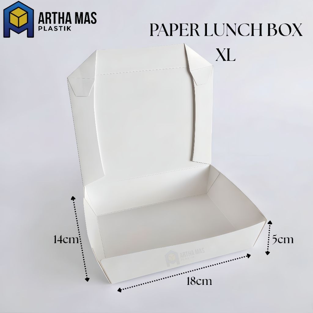 PAPER LUNCH BOX  XL @50 pcs