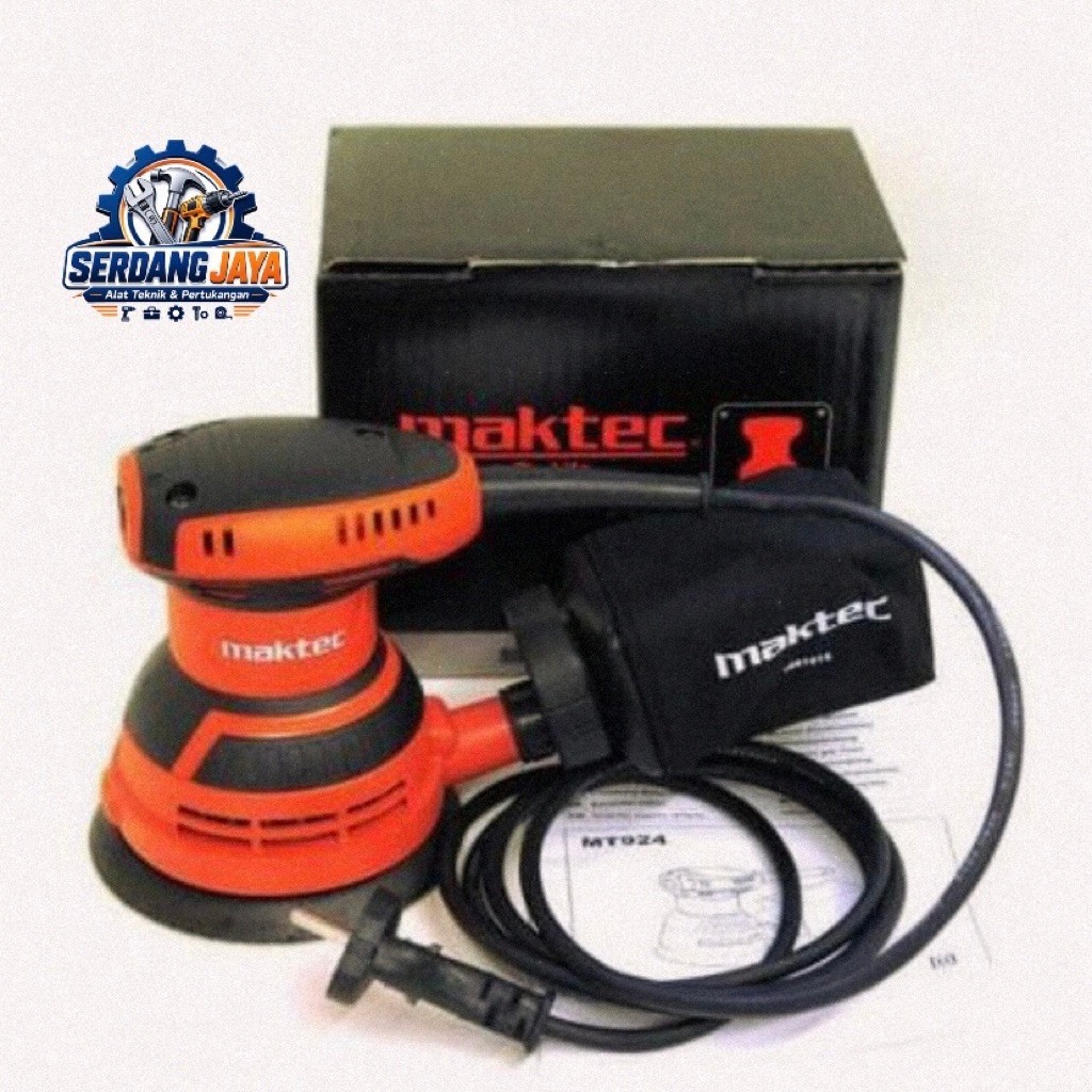 Maktec MT924 Orbital Sander / MESIN AMPLAS ORBITAL MAKTEC MT924 (Free Kaos Makita)