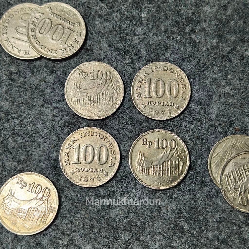 Koleksi Koin Kuno Rp100 Rumah Gadang Tahun 1971