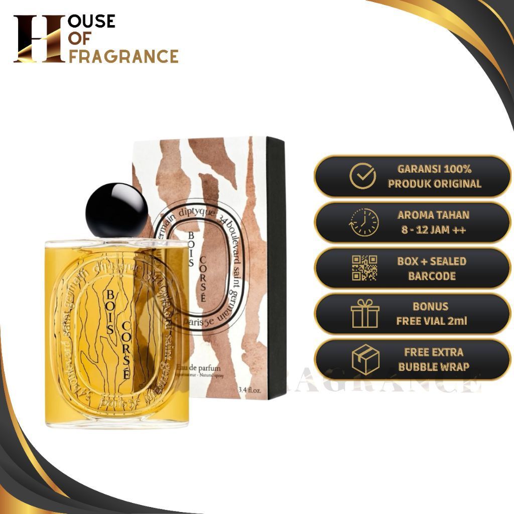 Diptyque Bois Corse EDP 100ml Original Box Segel Lengkap (BNIB)