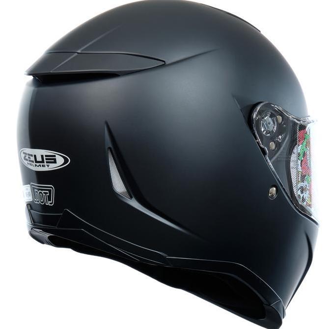 ZEUS 822B MATT BLACK FULLFACE SINGLE VISOR