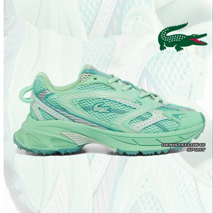 Sepatu Lacoste L003 neoshot Sneakers green mens womens size