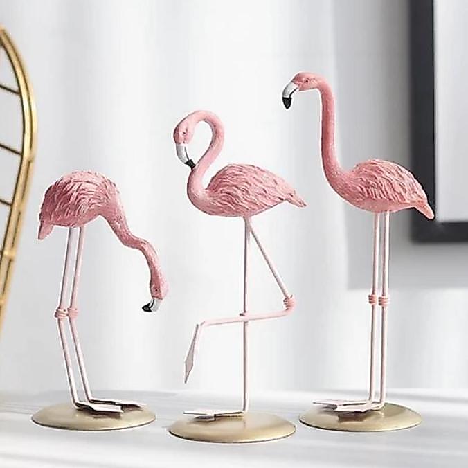 WAITEKNO Dekorasi Flamingo Pink/Dekorasi Desain Flamingo Warna Pink/ Dekorasi Kamar / Patung Flaming