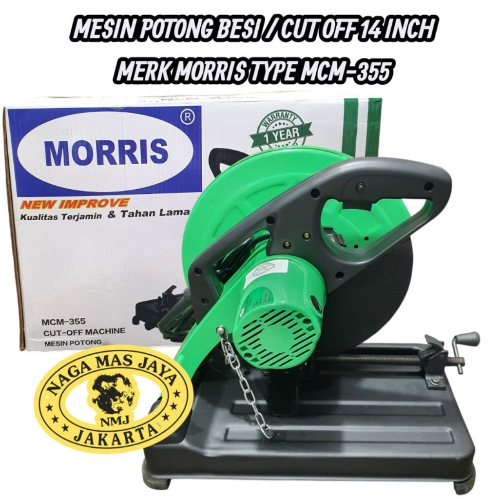 MORRIS MCM 355 CUT OFF 14" MESIN POTONG BESI CUT OFF 14 INCH MORRIS MCM-355