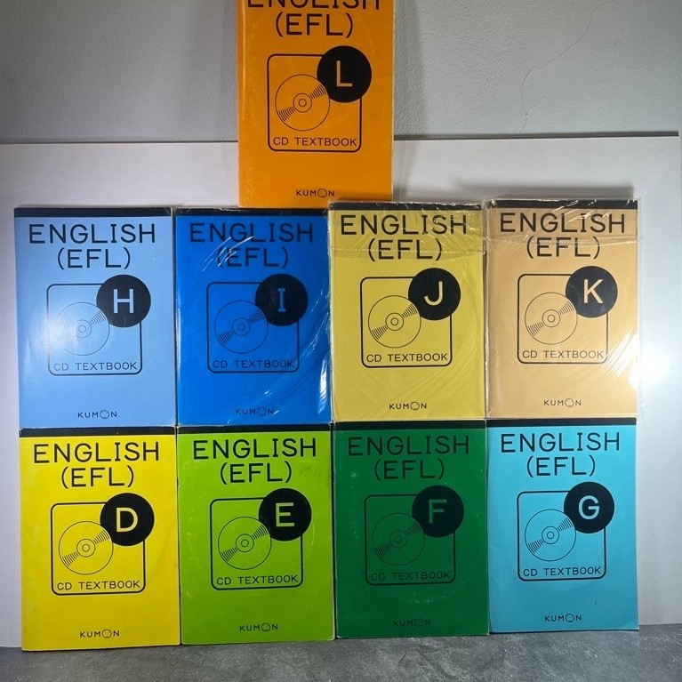Buku dan CD Textbook Kumon English (EFL) Level A,B,C,D,E,F,G,H,I,J,K,L