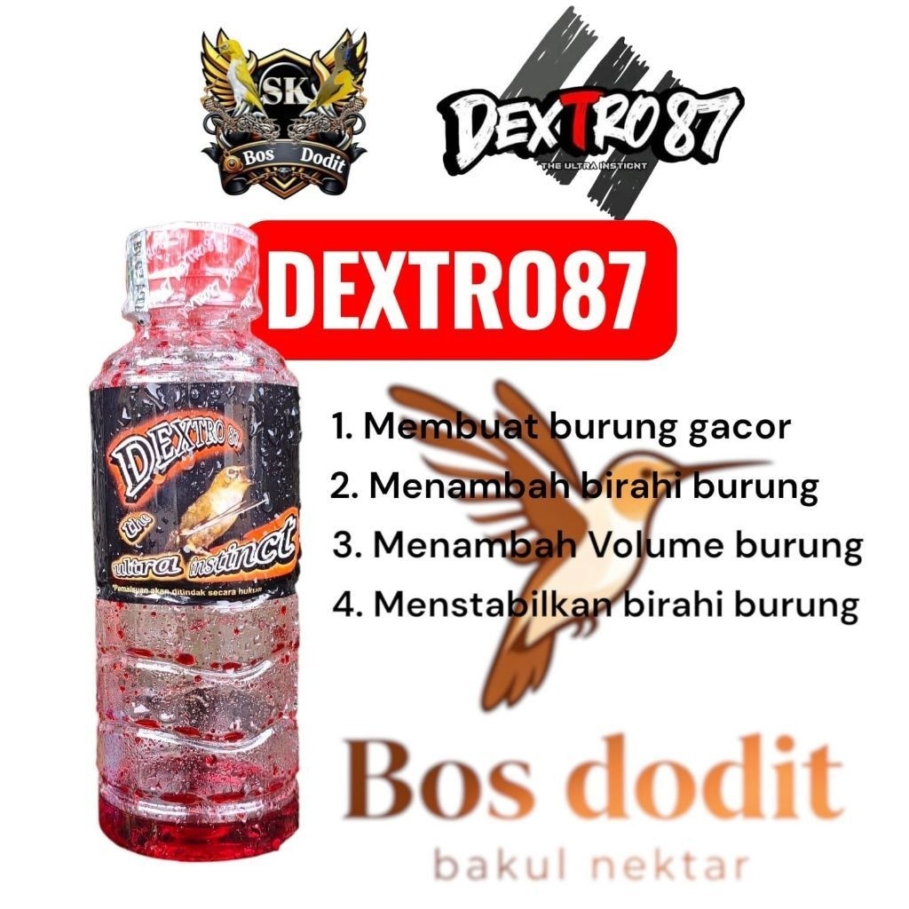 DEXTRO87 ( Dextro87 om Acuz cocok untuk burung sogon maupun konin )