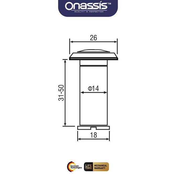 Door Viewer Onassis 180 Stainless Steel SUS 304
