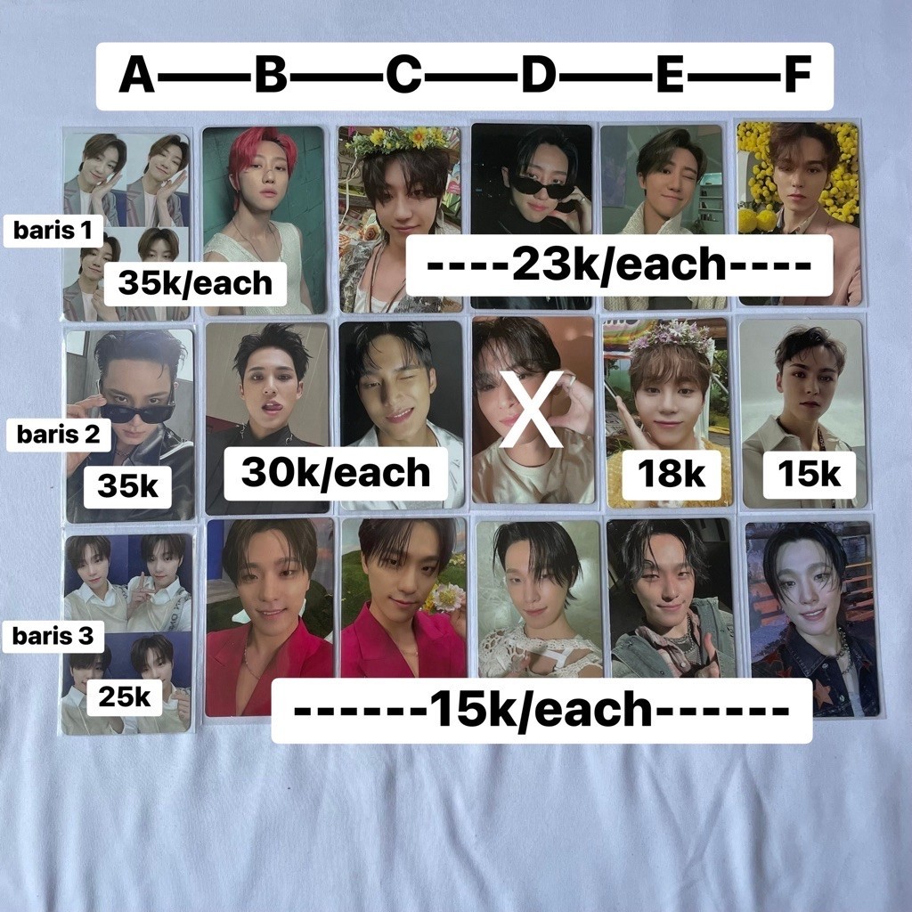 SEVENTEEN PHOTOCARD PC OFFICIAL ALBUM THE8 MINGHAO MINGYU KIM SEUNGKWAN VERNON DINO GRID HENGGARAE D