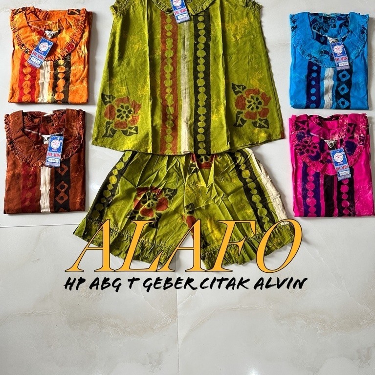 BAJU TIDUR NYAMAN HP ABG T GEBER BATIK ALVIN CITAK