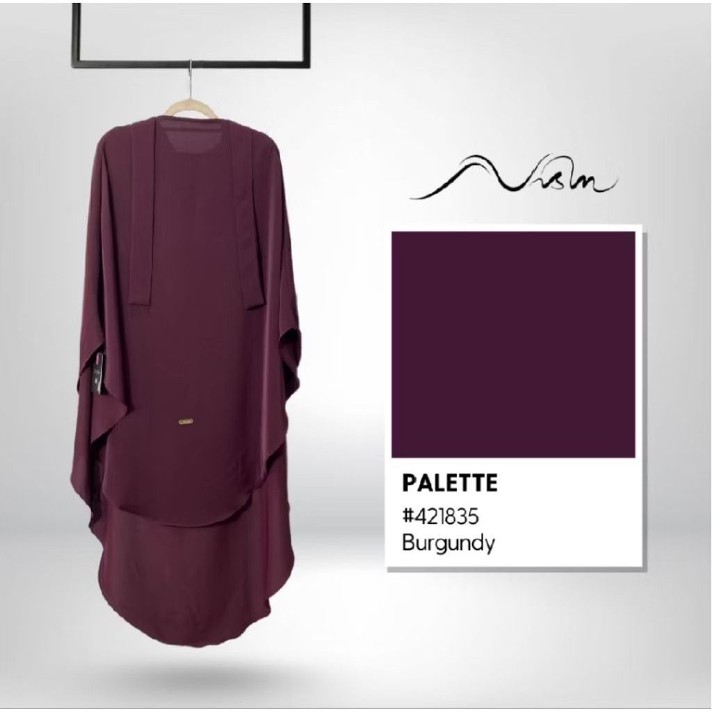 Pl fk zera burgundy ny nisin hijab