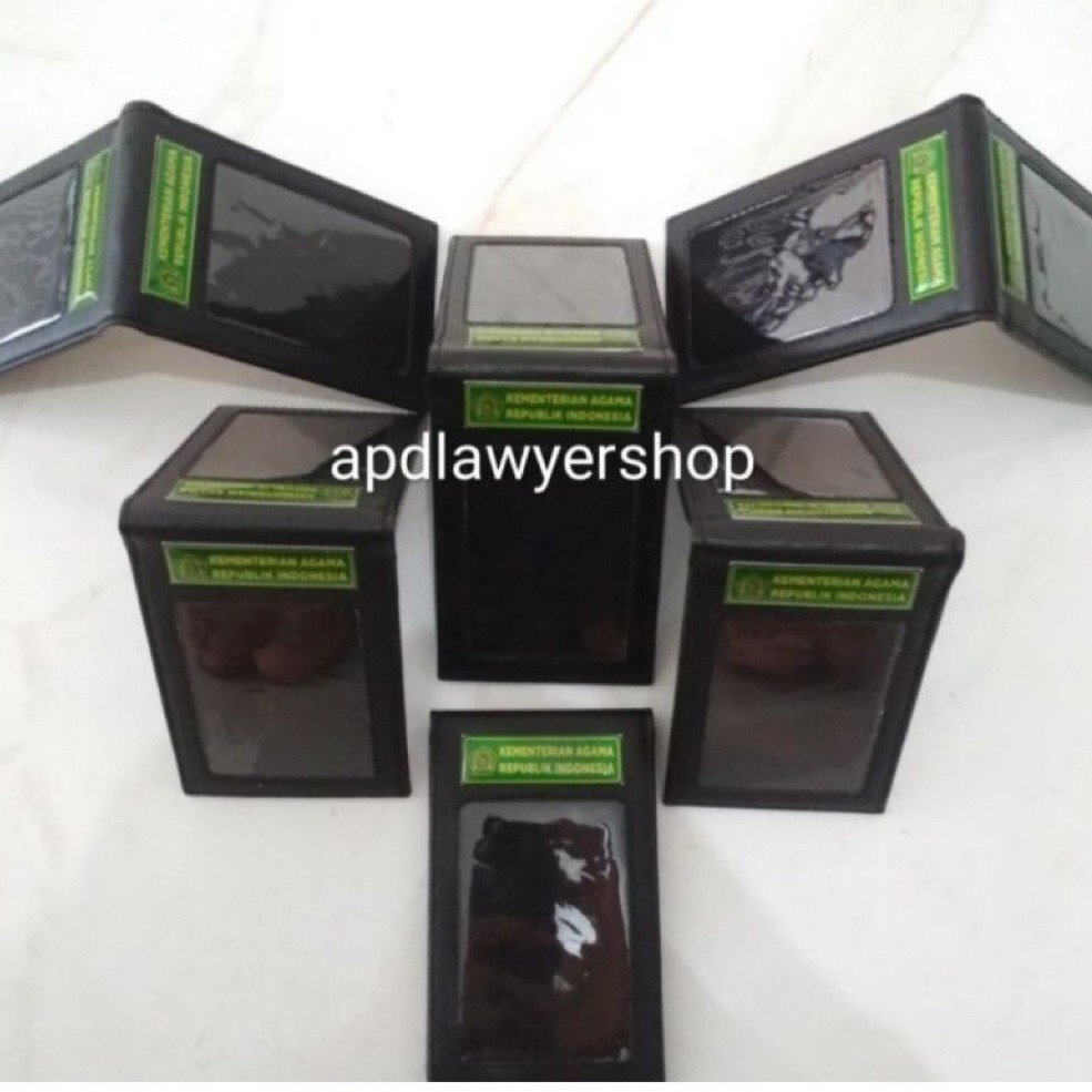ID Card Saku Logo KEMENAG Kementerian Agama Dompet Kartu ID Card Saku 2 Sisi Kulit Magnet