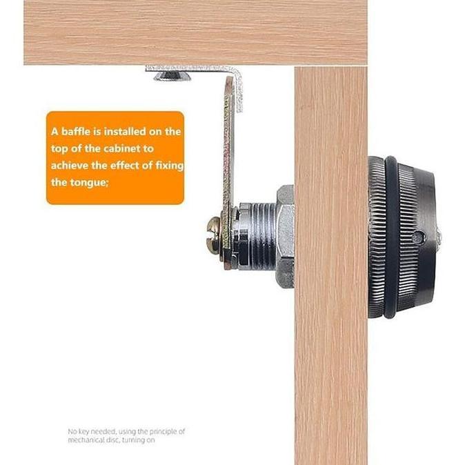 Kunci Kabinet Kunci Lemari Laci Drawer Camlock Konci Loker Kerja Cyber Lock