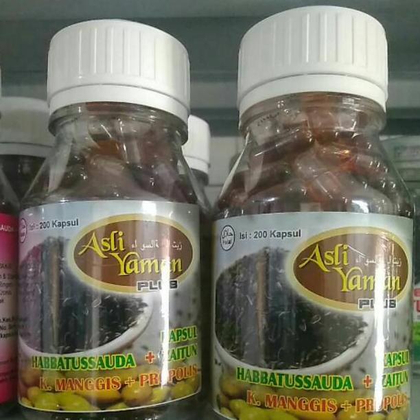 Habbatussauda Asli Yaman Original 4in1 extra propolis zaitun oil kulit manggis 200 kapsul