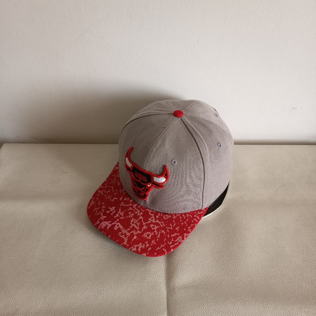 topi cap snapback chicago bulls mitchell&ness second bekas preloved original branded