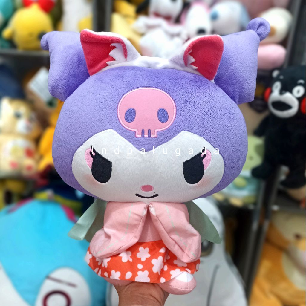 (BACA DESKRIPSI) Boneka Kuromi Kostum Serigala Kimono/Boneka Kuromi Cosplay Serigala/Boneka Kuromi S