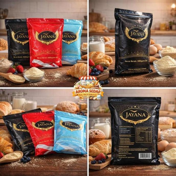 Po - Bubuk Tabur Perasa Kue Cap Jayana Aroma Khusus (Dingin/Freezer Dan Non Dingin) 1Kg Dan 1/2Kg (5
